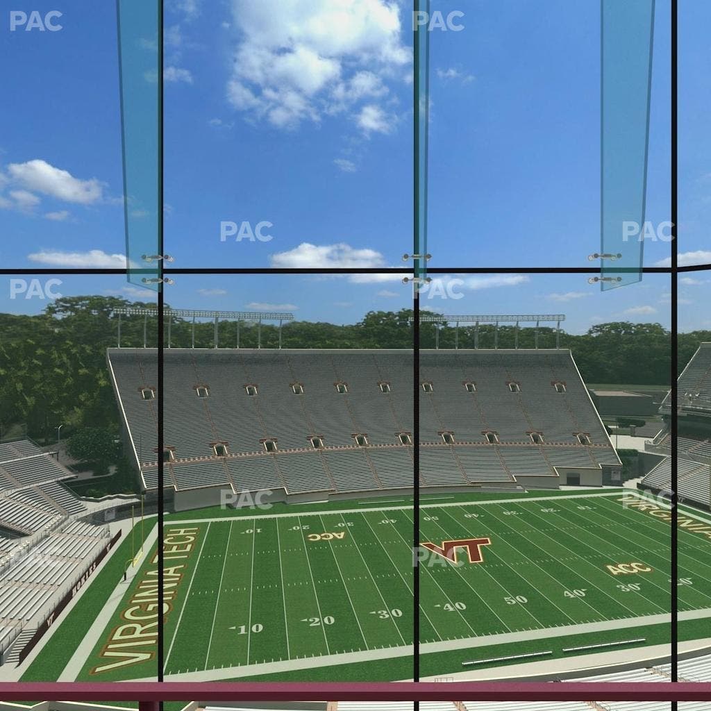 Lane Stadium - Section North Club 5 Seat View