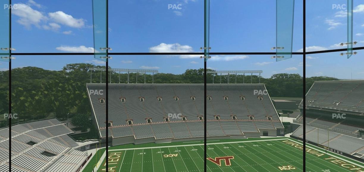 Lane Stadium - Section North Club 5 Seat View