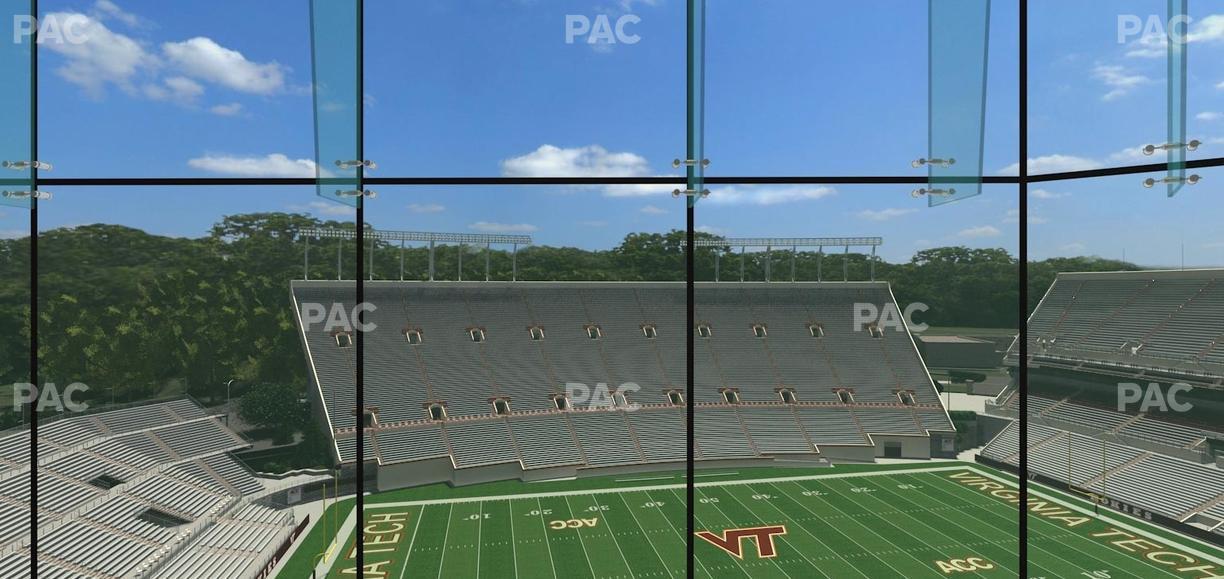 Lane Stadium - Section North Club 5 Seat View