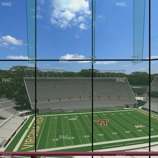 Lane Stadium - Section North Club 5 Seat View