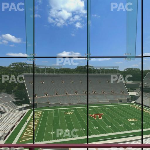 Lane Stadium - Section North Club 5 Seat View