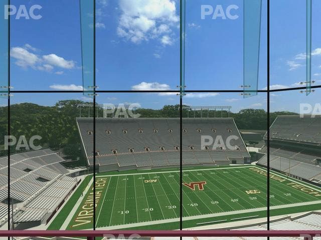 Lane Stadium - Section North Club 5 Seat View