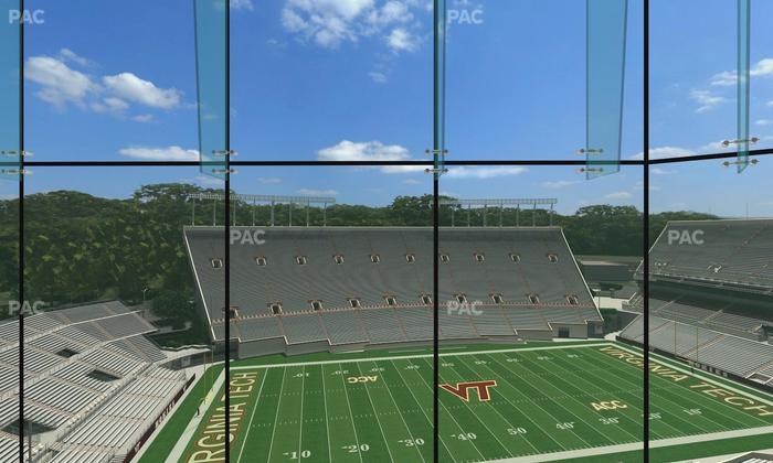 Lane Stadium - Section North Club 5 Seat View