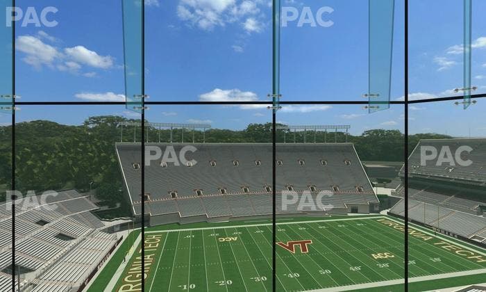 Lane Stadium - Section North Club 5 Seat View