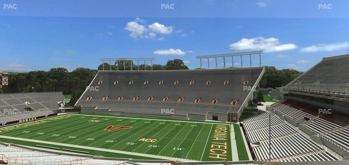 Lane Stadium - Section South Club 4 Seat View