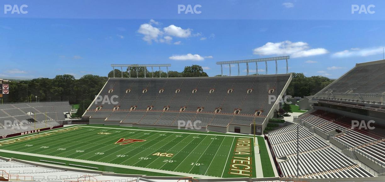 Lane Stadium - Section South Club 4 Seat View