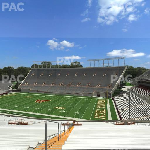 Lane Stadium - Section South Club 4 Seat View
