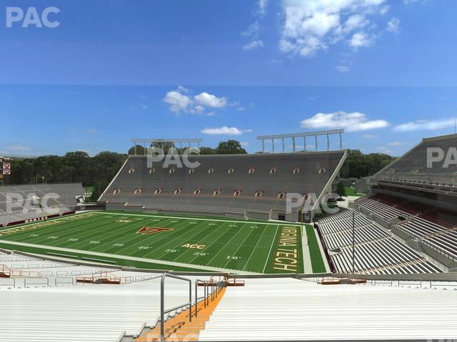 Lane Stadium - Section South Club 4 Seat View Lane Stadium - Section South Club 4 Seat View