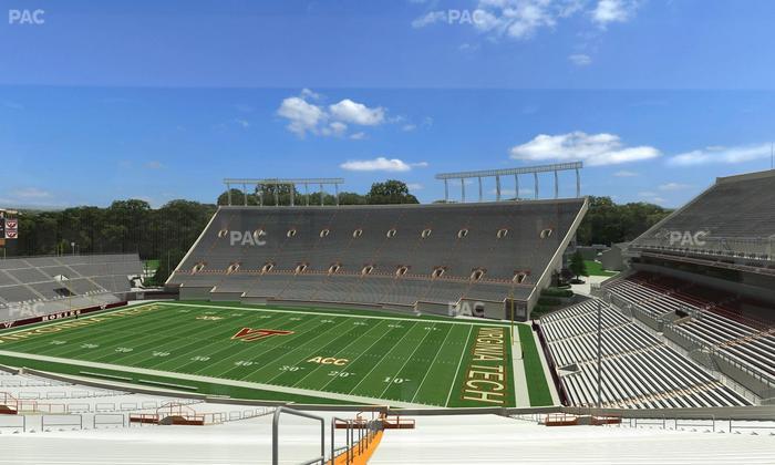 Lane Stadium - Section South Club 4 Seat View