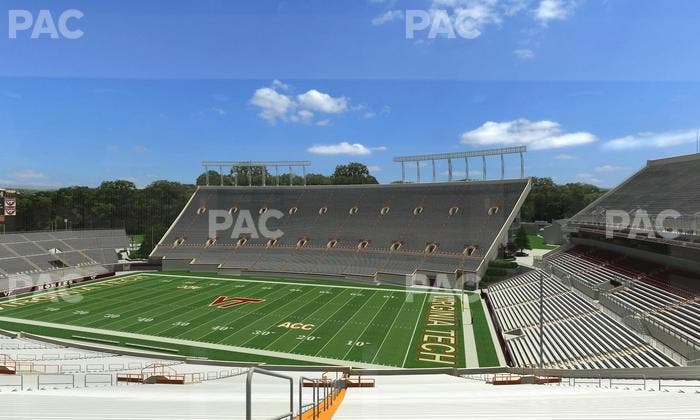 Lane Stadium - Section South Club 4 Seat View