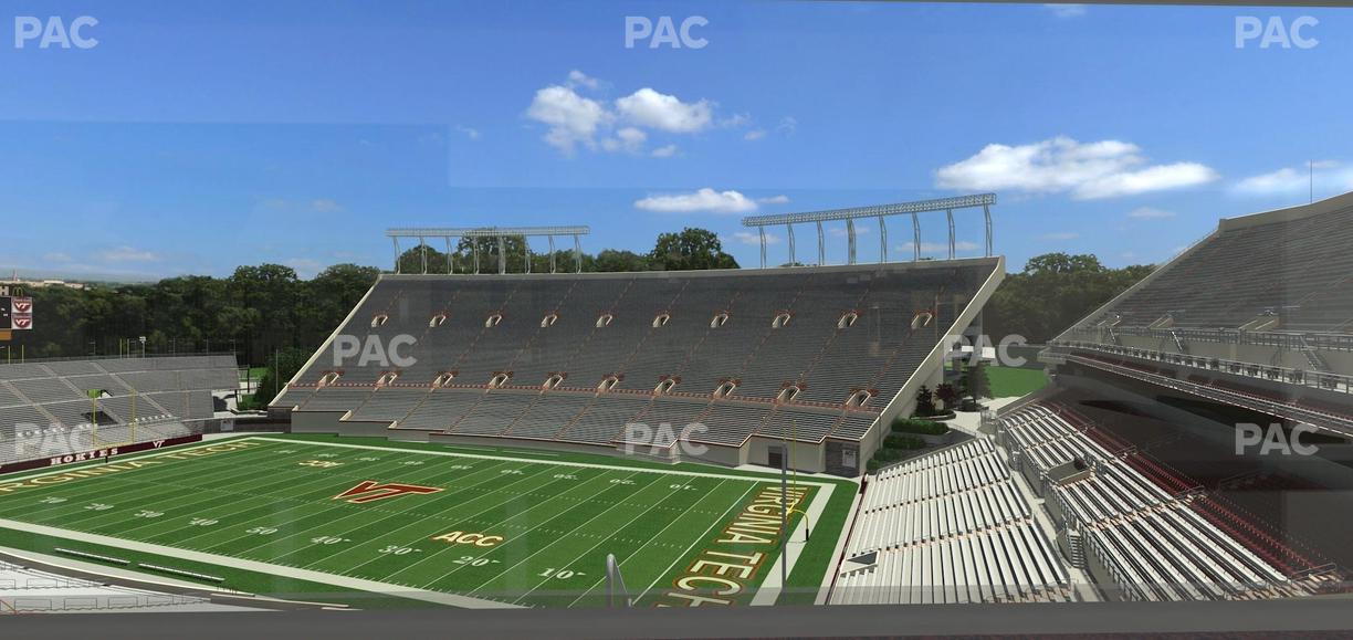 Lane Stadium - Section South Club 5 Seat View