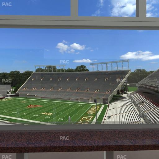 Lane Stadium - Section South Club 5 Seat View