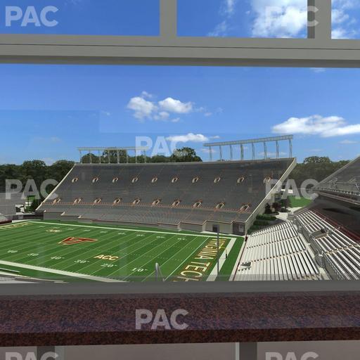 Lane Stadium - Section South Club 5 Seat View