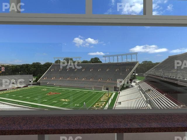 Lane Stadium - Section South Club 5 Seat View