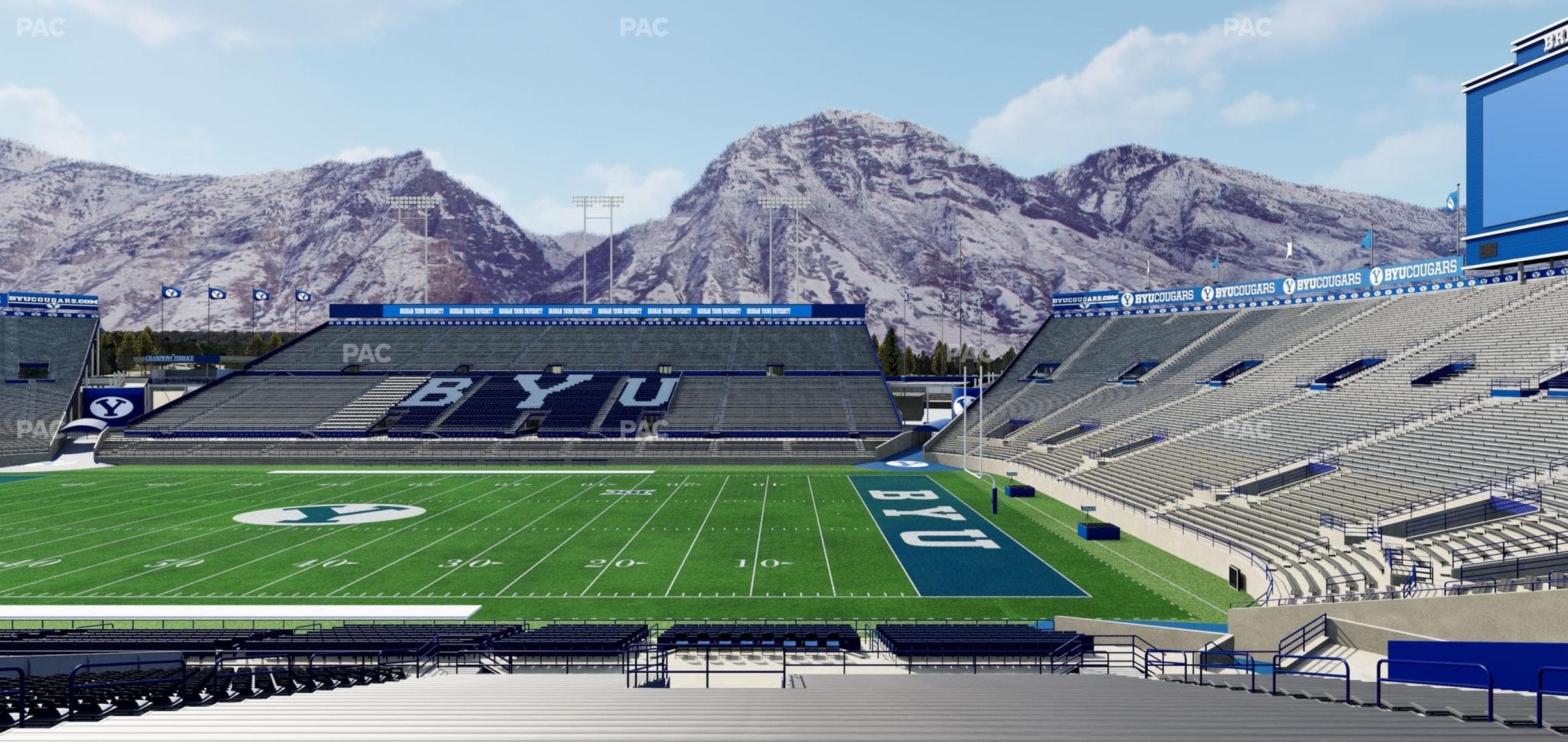 LaVell Edwards Stadium - Section 2 A Wc Seat View