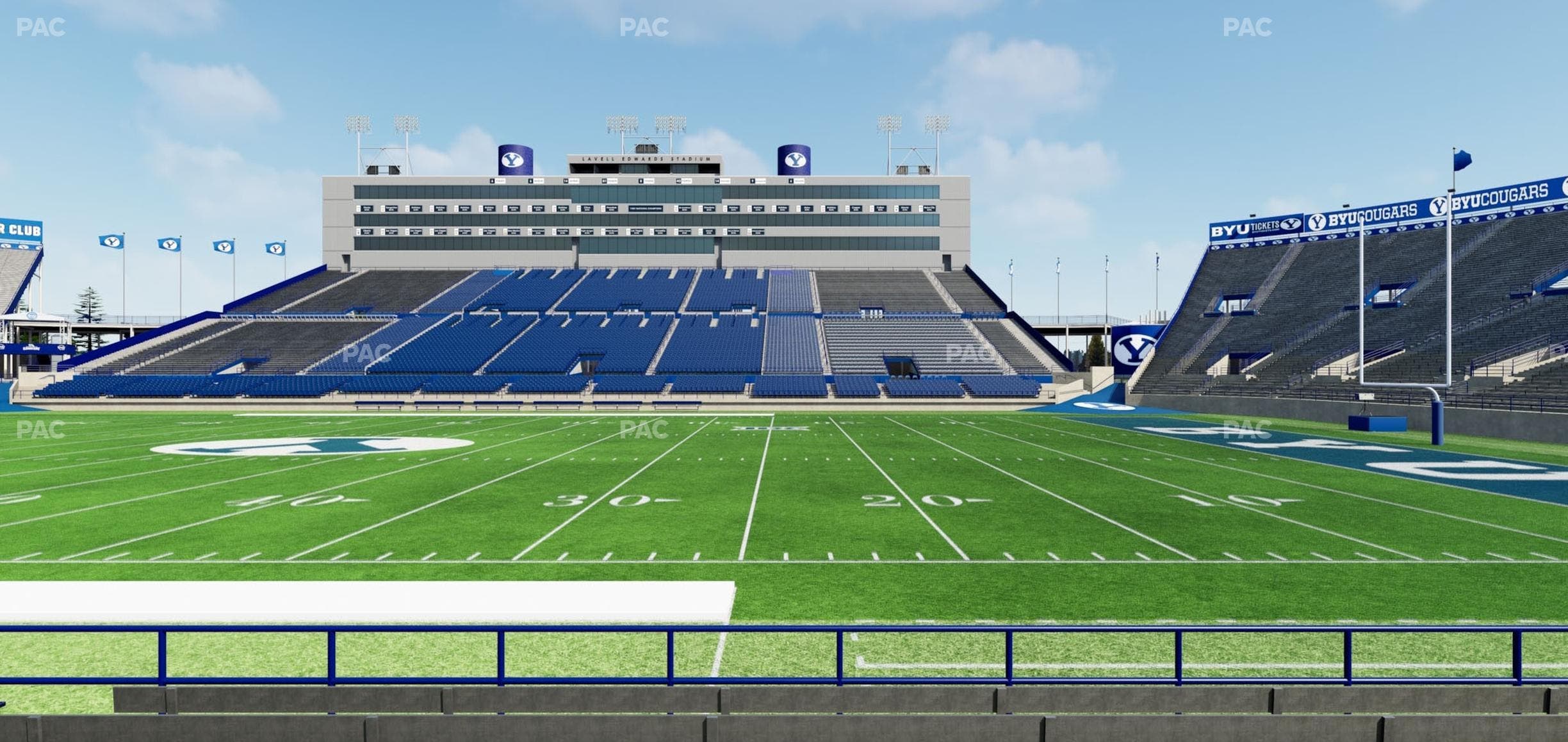 LaVell Edwards Stadium - Section 33 Wc Seat View