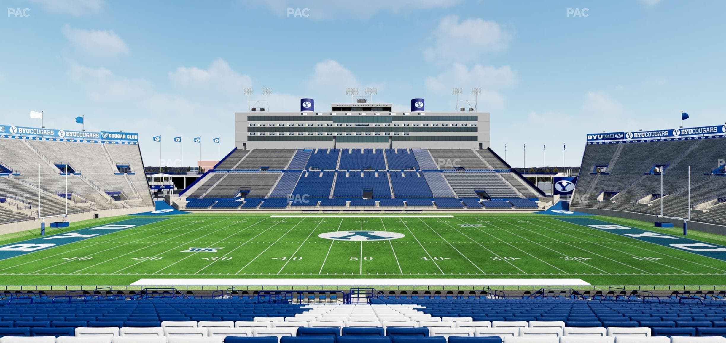 LaVell Edwards Stadium - Section 34 B Seat View