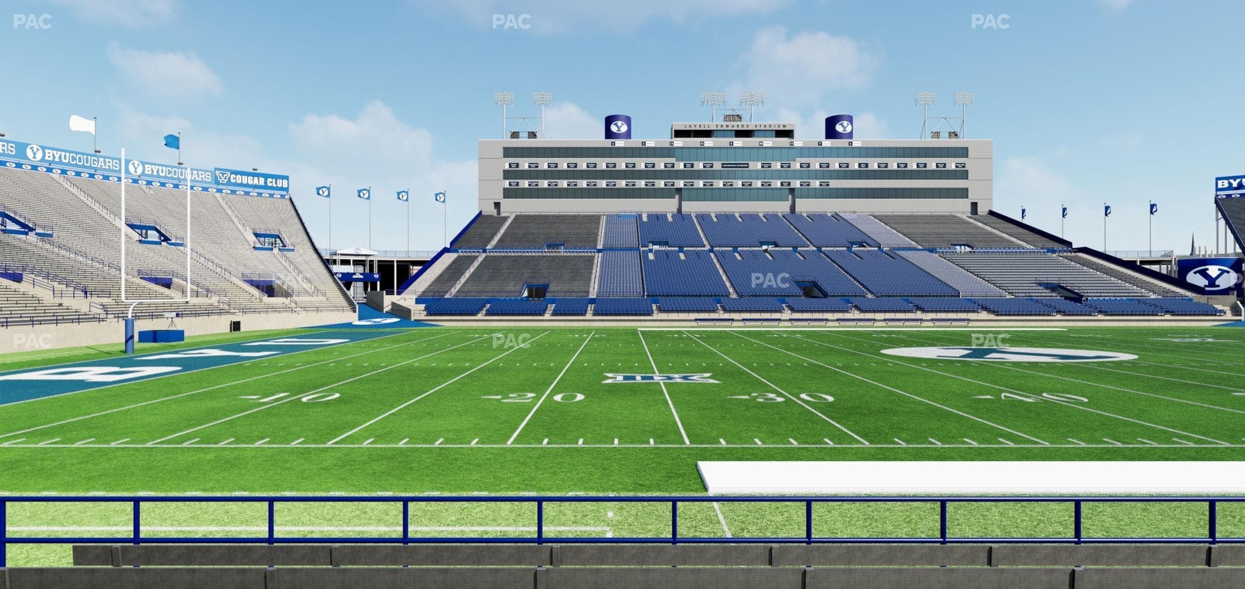 LaVell Edwards Stadium - Section 35 Wc Seat View