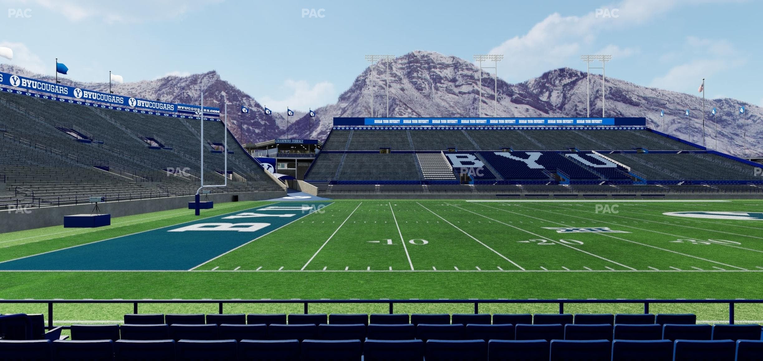 LaVell Edwards Stadium - Section 8 Wc Seat View