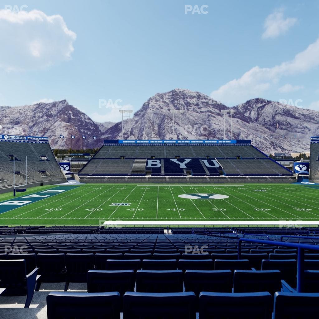 LaVell Edwards Stadium - Section Plaza Boxes Seat View