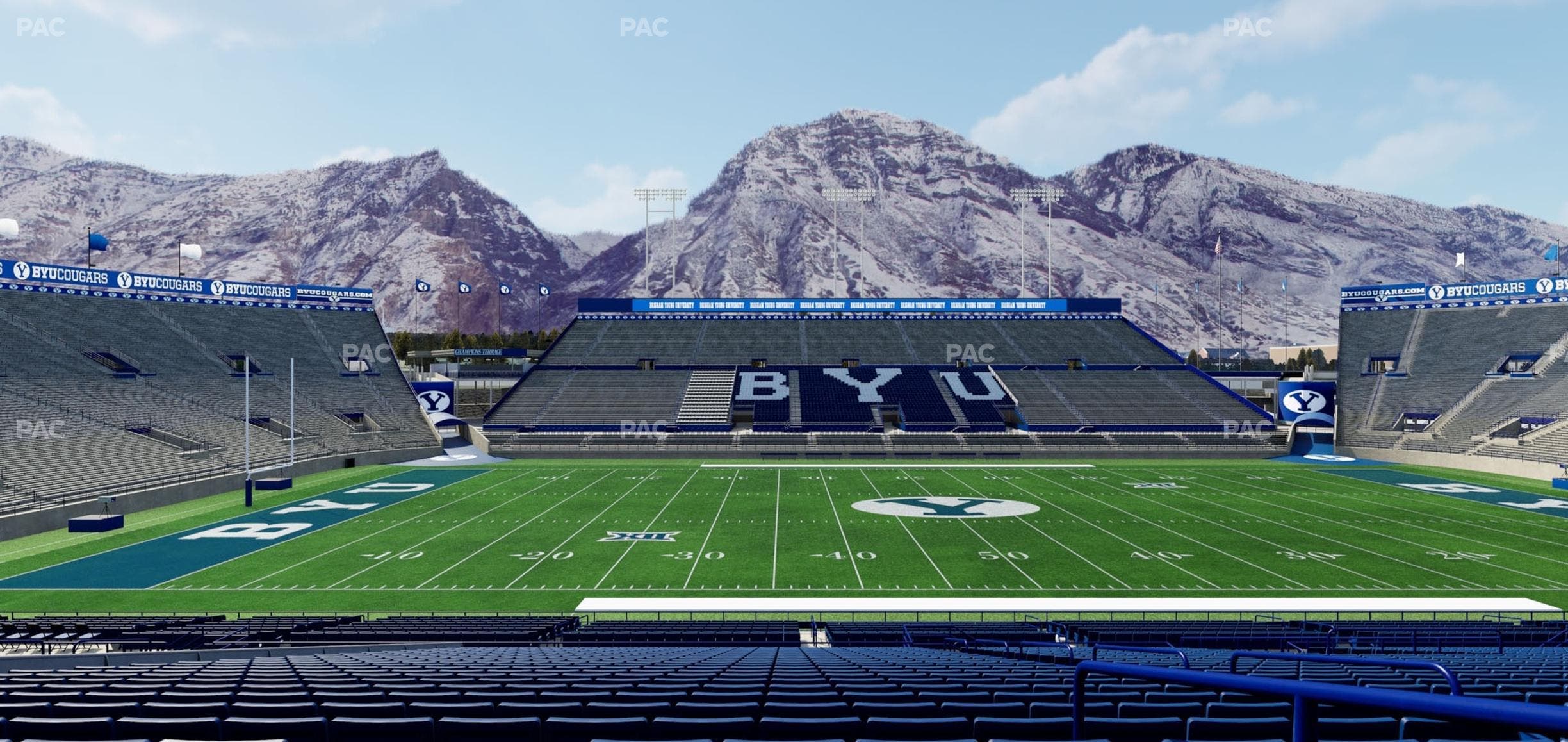 LaVell Edwards Stadium - Section Plaza Boxes Seat View