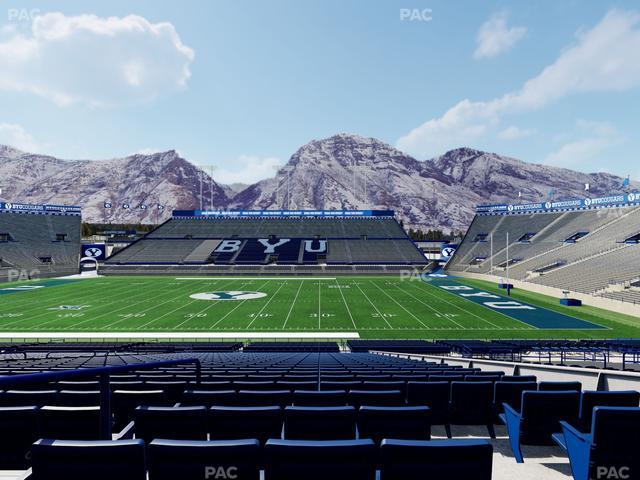 LaVell Edwards Stadium - Section Plaza Boxes Seat View