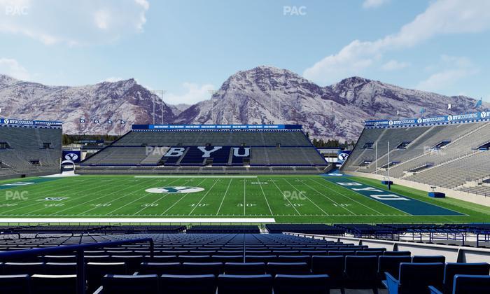 LaVell Edwards Stadium - Section Plaza Boxes Seat View