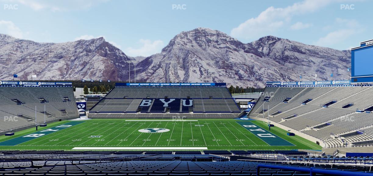 LaVell Edwards Stadium - Section Upper Boxes Seat View