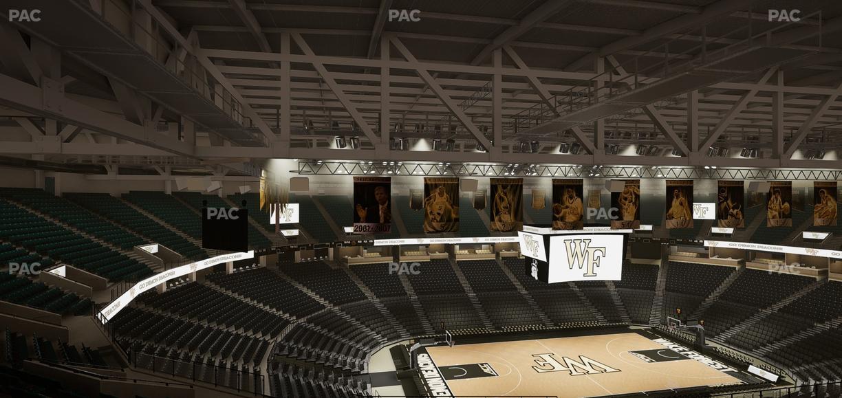 Lawrence Joel Veterans Memorial Coliseum - Section 214 Seat View