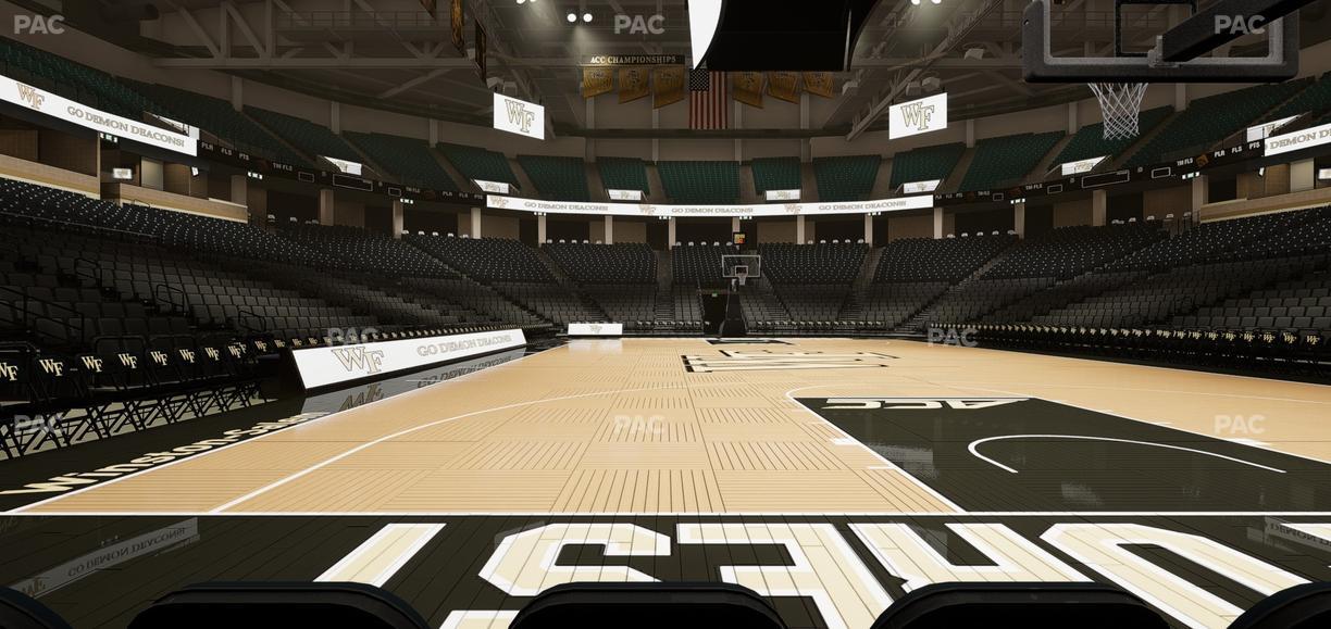 Lawrence Joel Veterans Memorial Coliseum - Section Best View Seat View