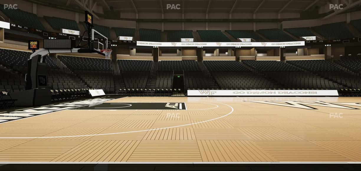 Lawrence Joel Veterans Memorial Coliseum - Section Premium Floor Seat View