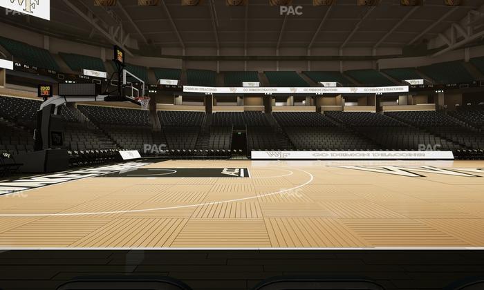 Lawrence Joel Veterans Memorial Coliseum - Section Premium Floor Seat View