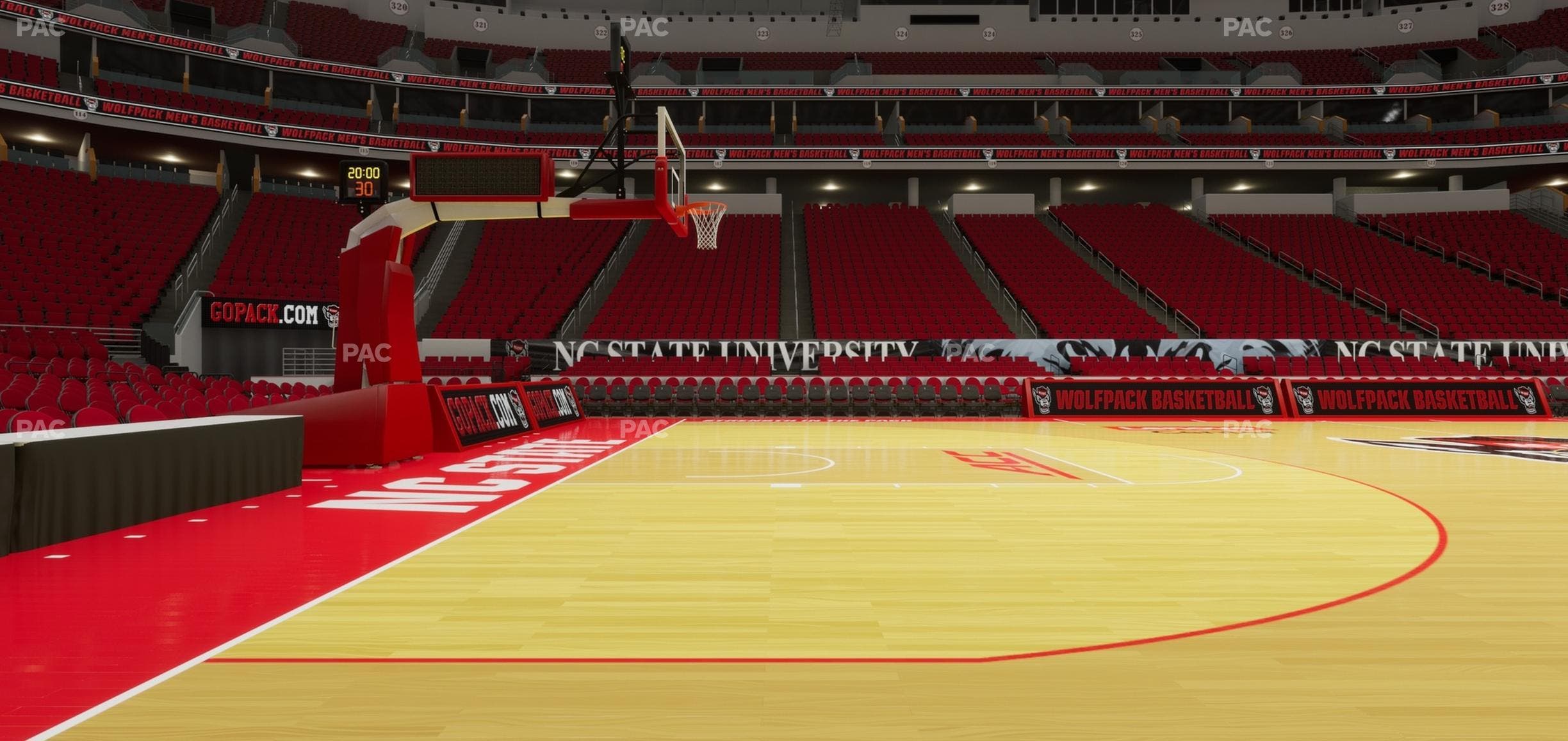 Lenovo Center - Section Courtside 1 Seat View