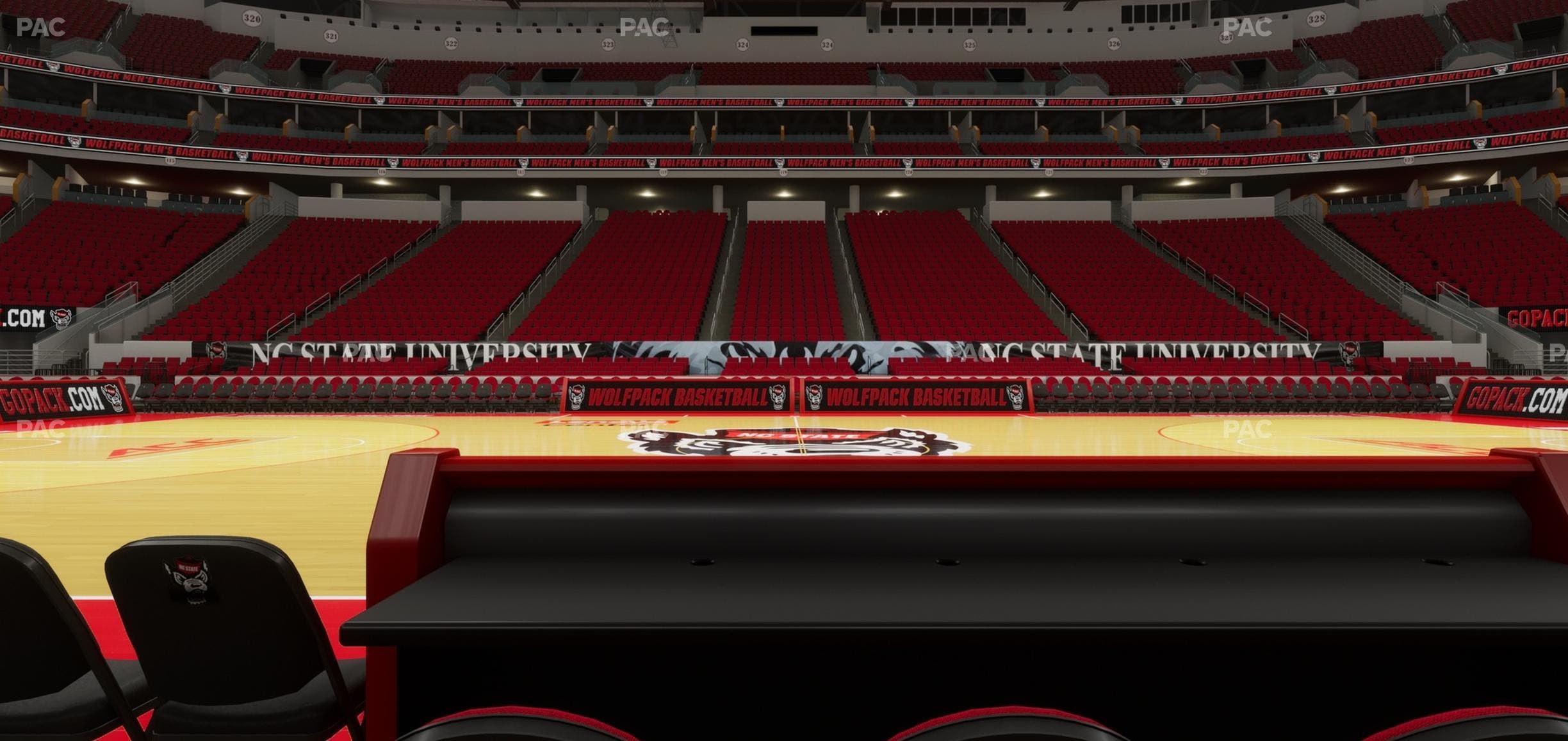 Lenovo Center - Section Courtside 2 Seat View