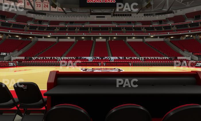 Lenovo Center - Section Courtside 2 Seat View