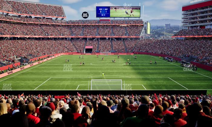 Levi's Stadium - Section 103 North Supporters Seat View