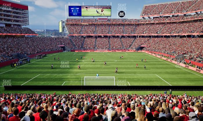 Levi's Stadium - Section 127 South Supporters Seat View