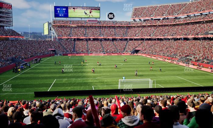 Levi's Stadium - Section 128 South Supporters Seat View