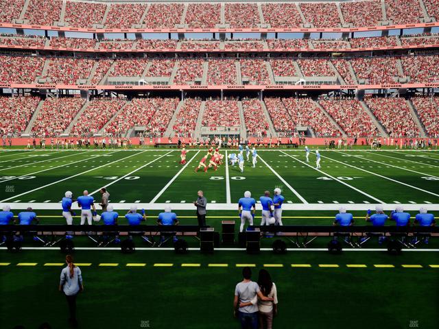 Official view from Section 138 Vip at Levi's Stadium