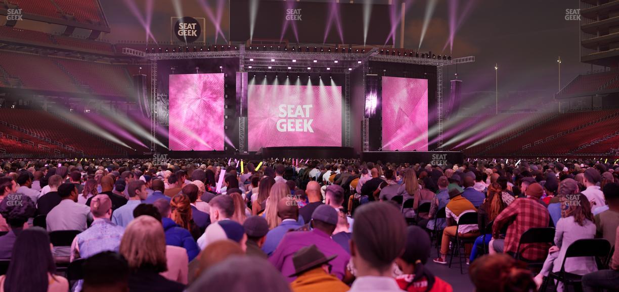 Levi's Stadium - Section Floor J Seat View