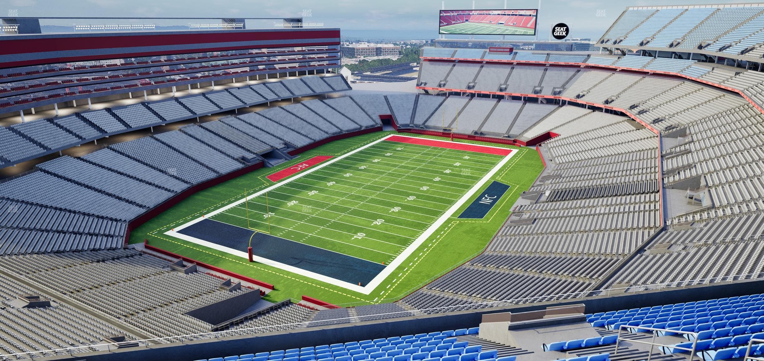 Levi's Stadium - Section Upper Level End Zone Corner Seat View