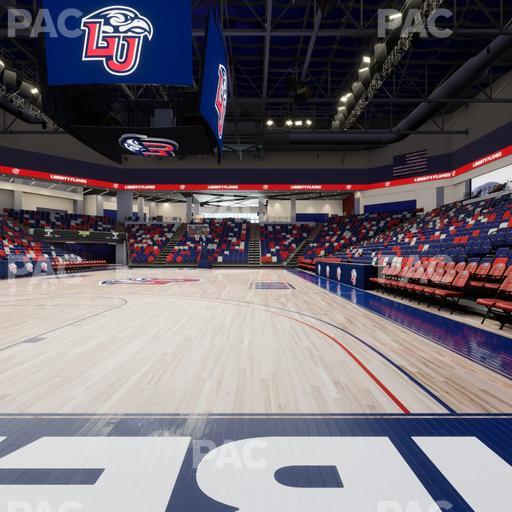 Liberty Arena - Section Courtside B Seat View