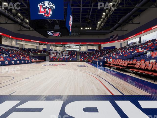 Liberty Arena - Section Courtside B Seat View