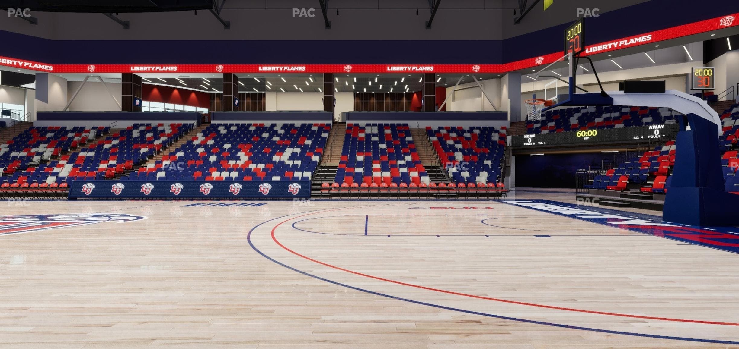 Liberty Arena - Section Courtside Seat View