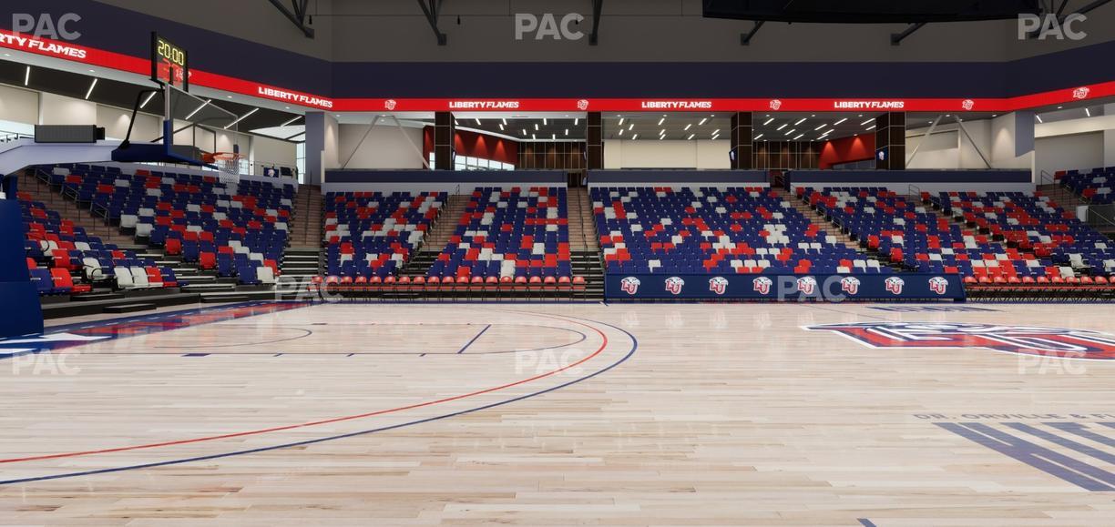 Liberty Arena - Section Courtside Seat View