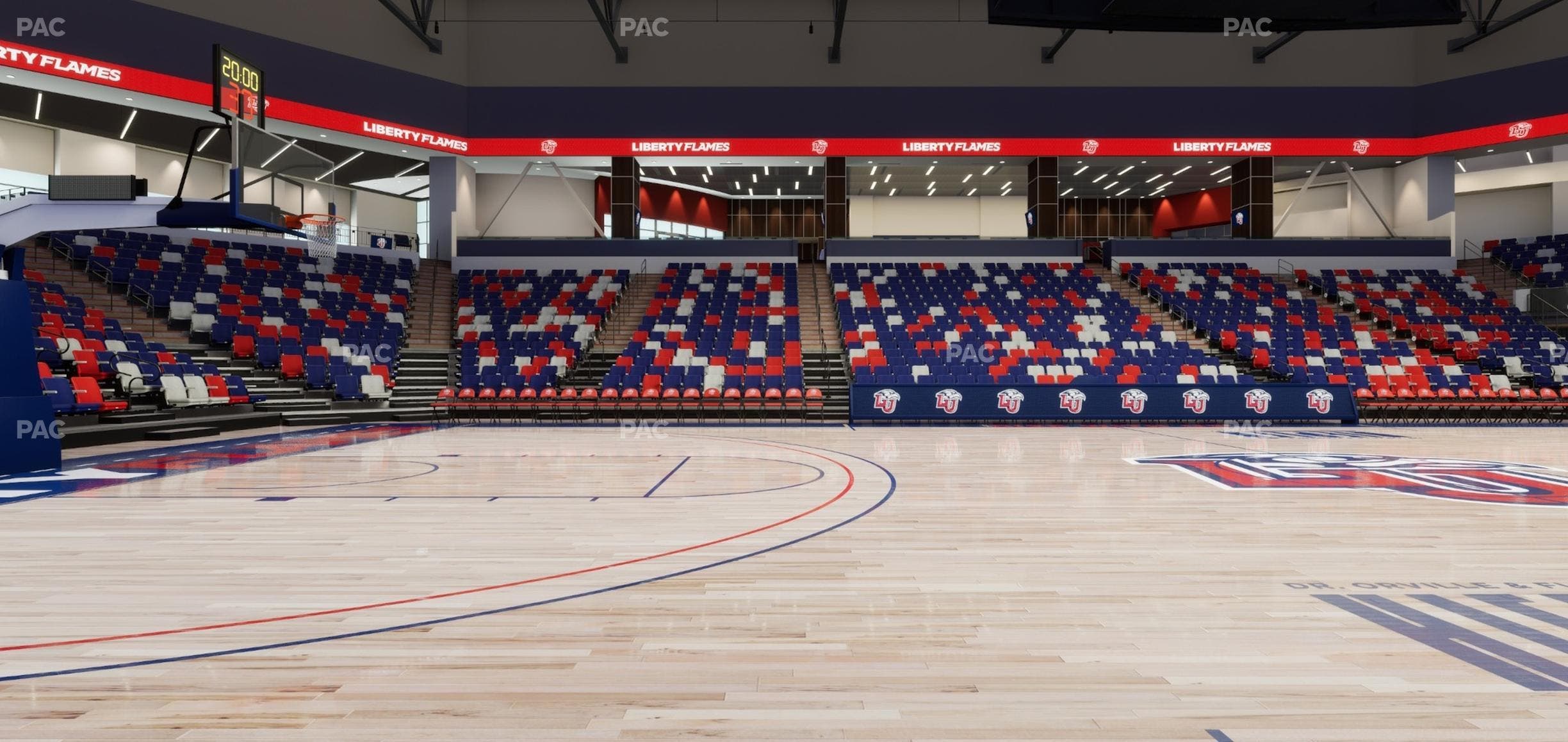 Liberty Arena - Section Courtside Seat View