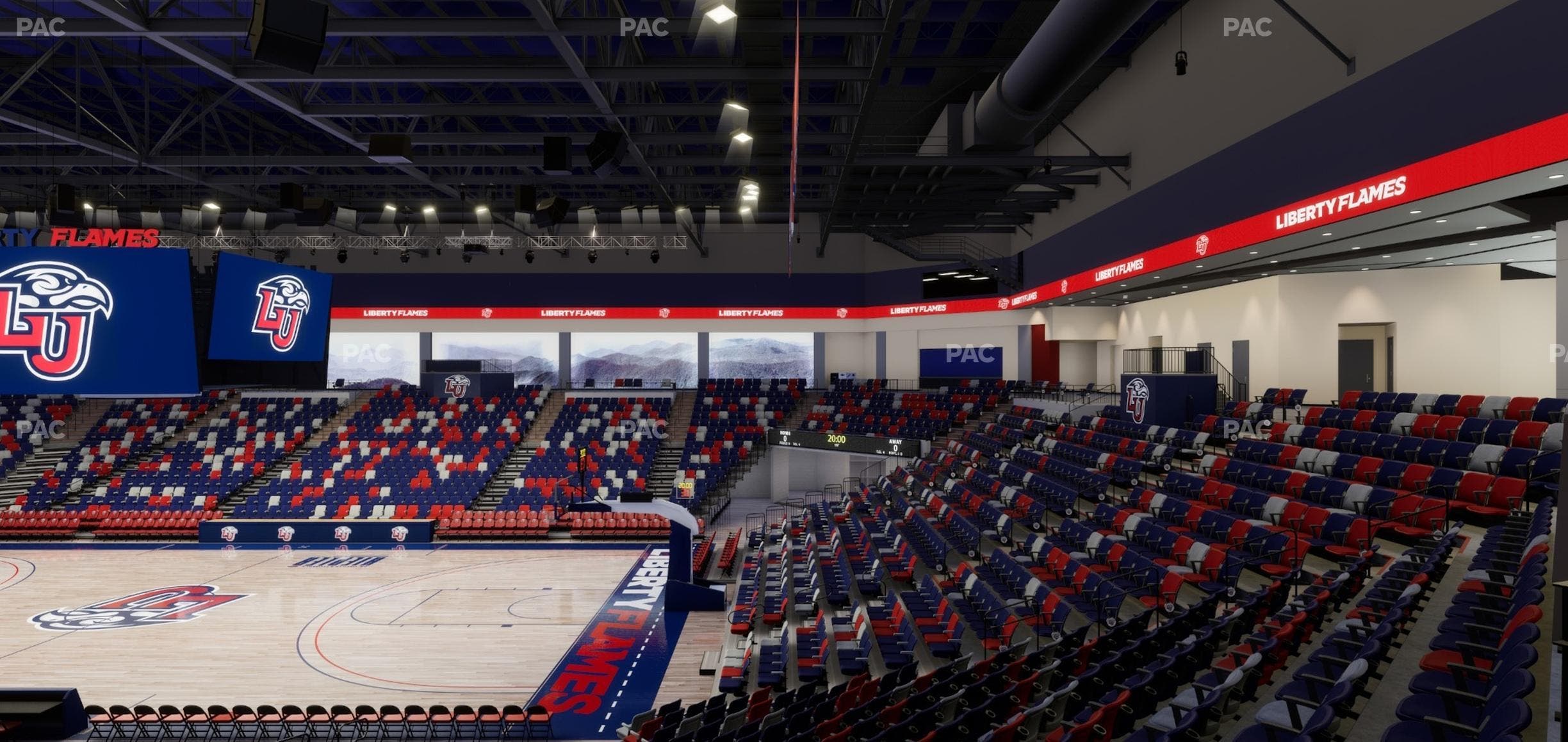 Liberty Arena - Section Loge Box 1 Seat View