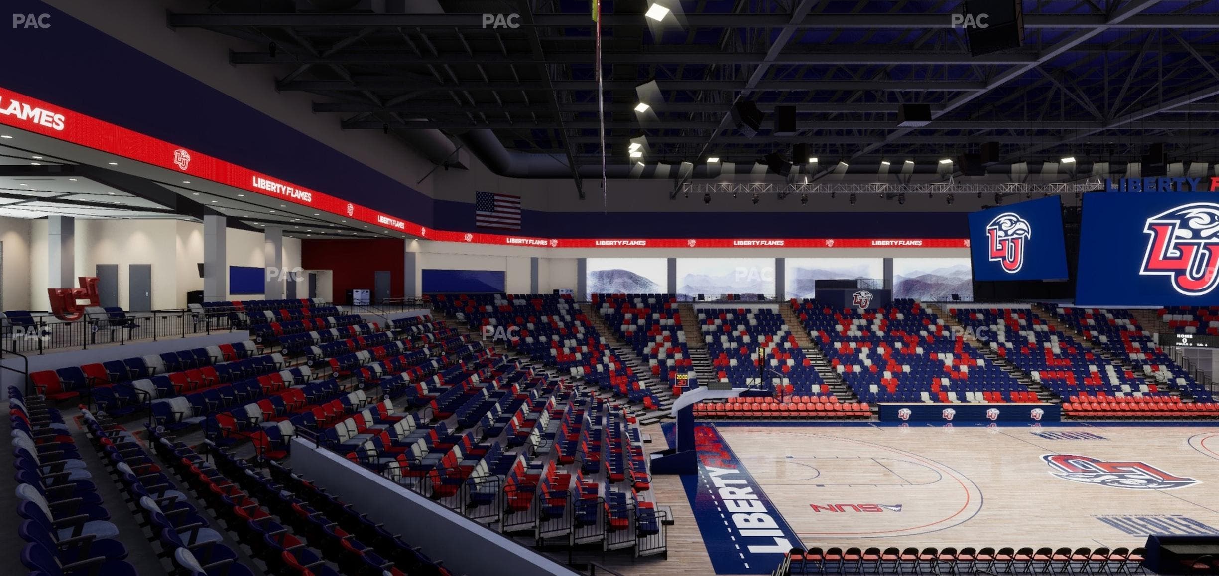 Liberty Arena - Section Loge Box 11 Seat View
