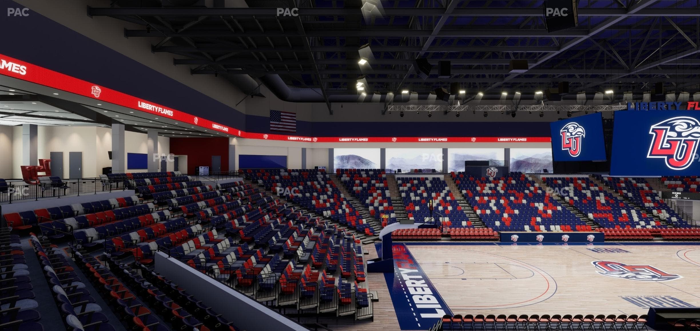 Liberty Arena - Section Loge Box 11 Seat View