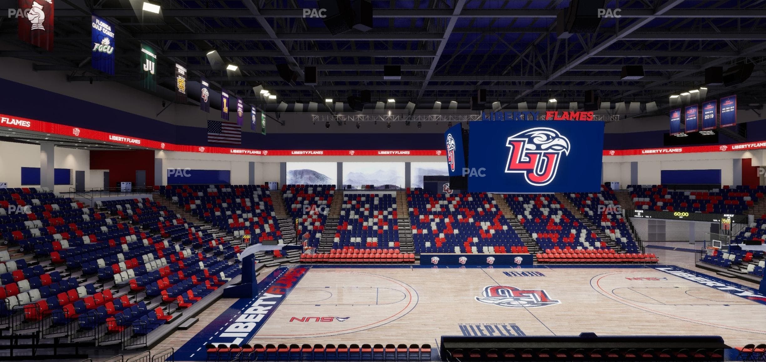 Liberty Arena - Section Loge Box 8 Seat View
